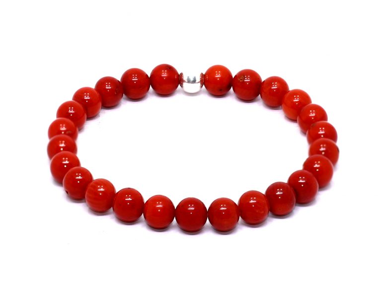 اسورة من المرجان الاحمر الطبيعي Coral الشريف للاحجار الكريمة Gemstones