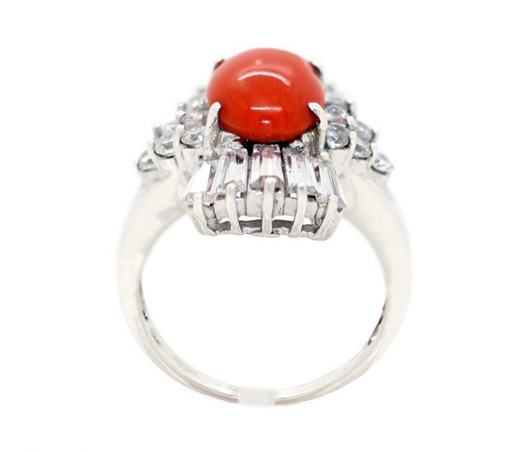 خاتم احمر حُر Coral – موقع الشريف للاحجار الكريمة والمجوهرات